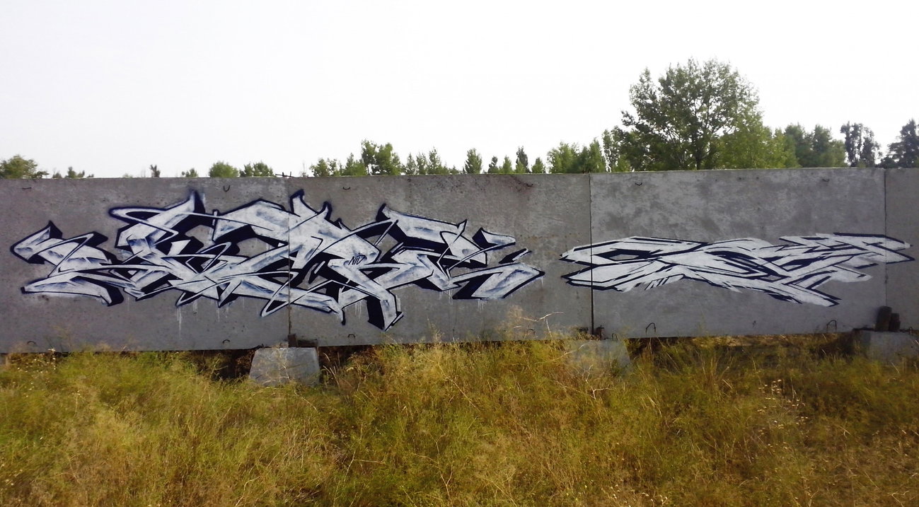 Graffiti Wall in Северодонецк - Photo by Skare - Skare, Sort, NID (2015)