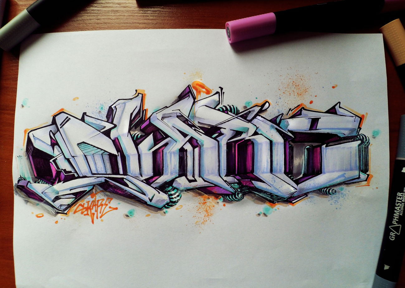 Graffiti Sketch - Photo by Skare - skarenidzncupcartstreetglitchgraffitifuturegallery