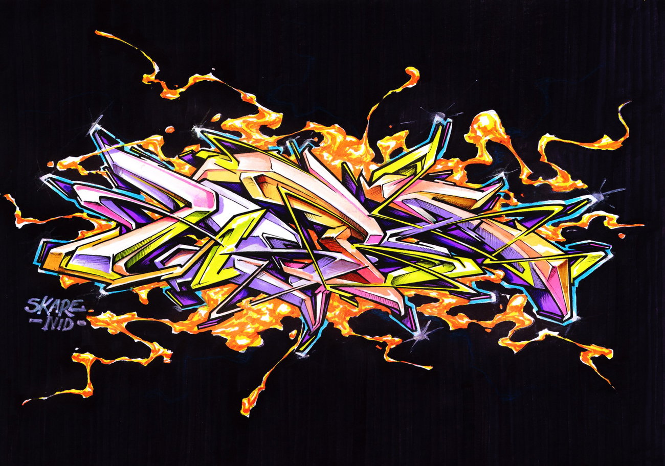Graffiti Sketch - Photo by Skare