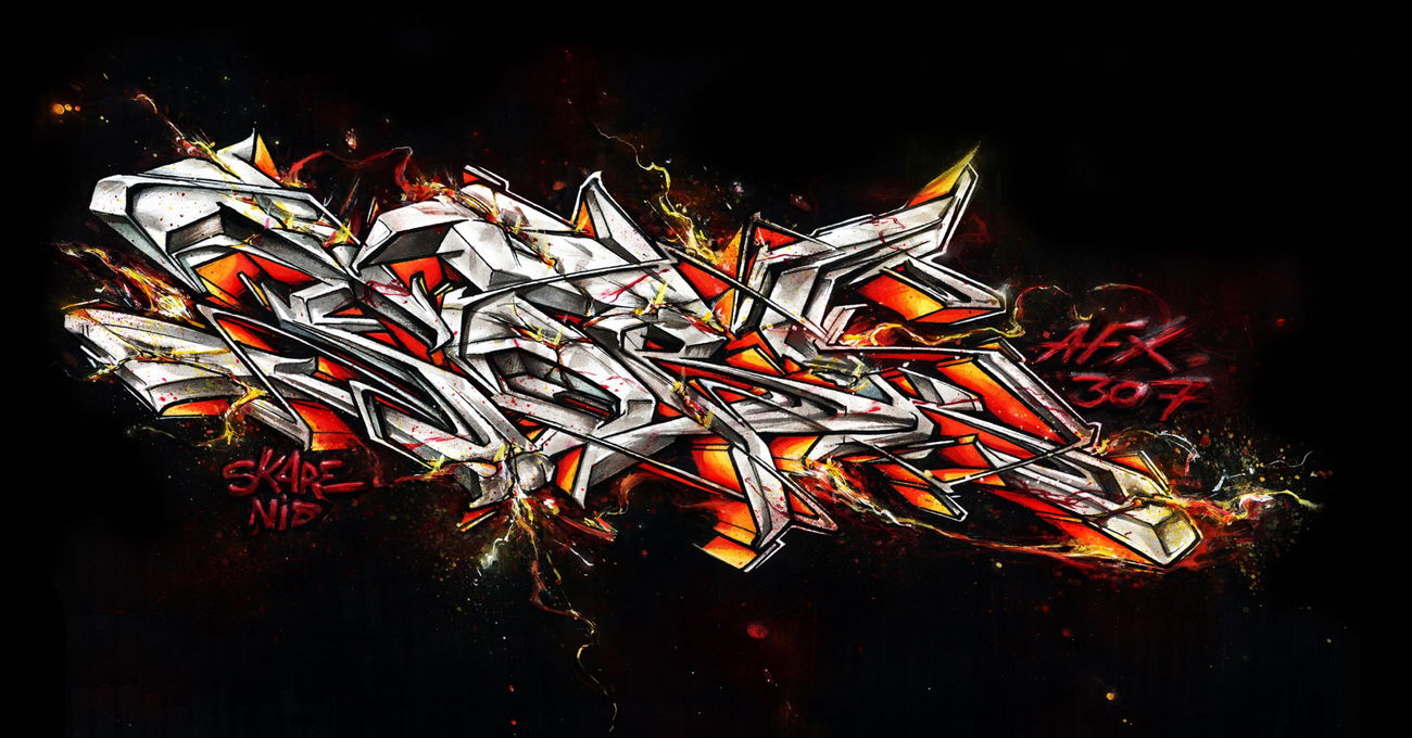 Graffiti Sketch in Severodonetsk - Photo by Skare - Skare, Fork, 4 (2016)