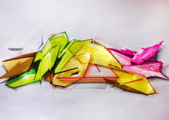 Graffiti Sketch in WARSAW - Photo by Skare - Skare (2016)