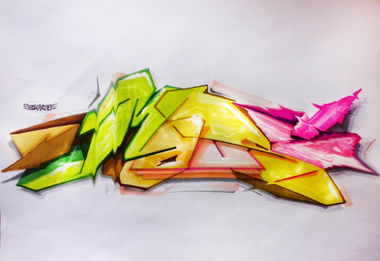 Graffiti Sketch in WARSAW - Photo by Skare - Skare (2016)