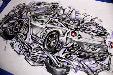Graffiti Sketch - Photo by Skare - neurowild, graffiti, skareone