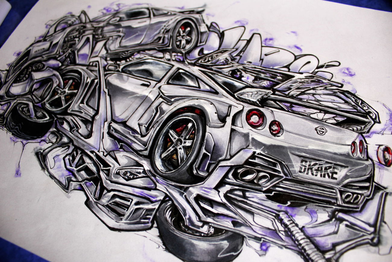 Graffiti Sketch - Photo by Skare - neurowild, graffiti, skareone