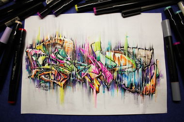Graffiti Sketch - Photo by Skare - neurowild, graffiti, skareone