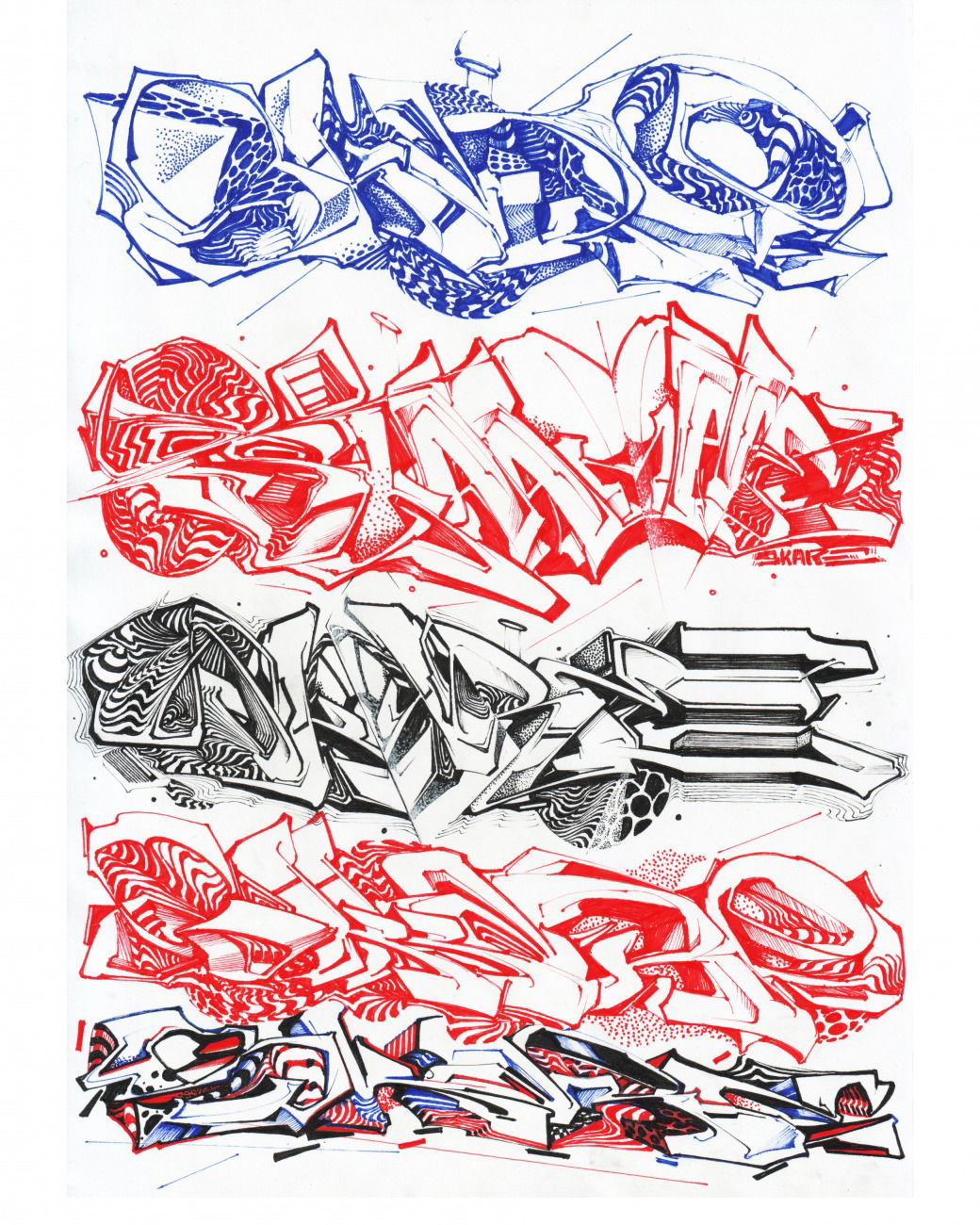 Graffiti Sketch - Photo by Skare - mirror, effect, glitch