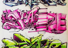 Graffiti Sketch - Photo by Skare - skare, skareone, sketching
