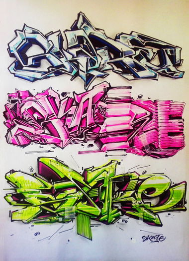 Graffiti Sketch - Photo by Skare - skare, skareone, sketching