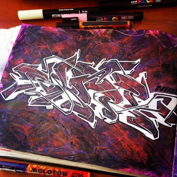 Graffiti Sketch - Photo by Skare