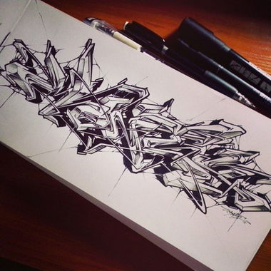 Graffiti Sketch - Photo by Skare - Skare, Monty