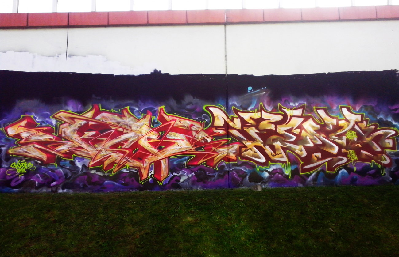 Graffiti Wall - Photo by Skare - Skare, NID, Hemik