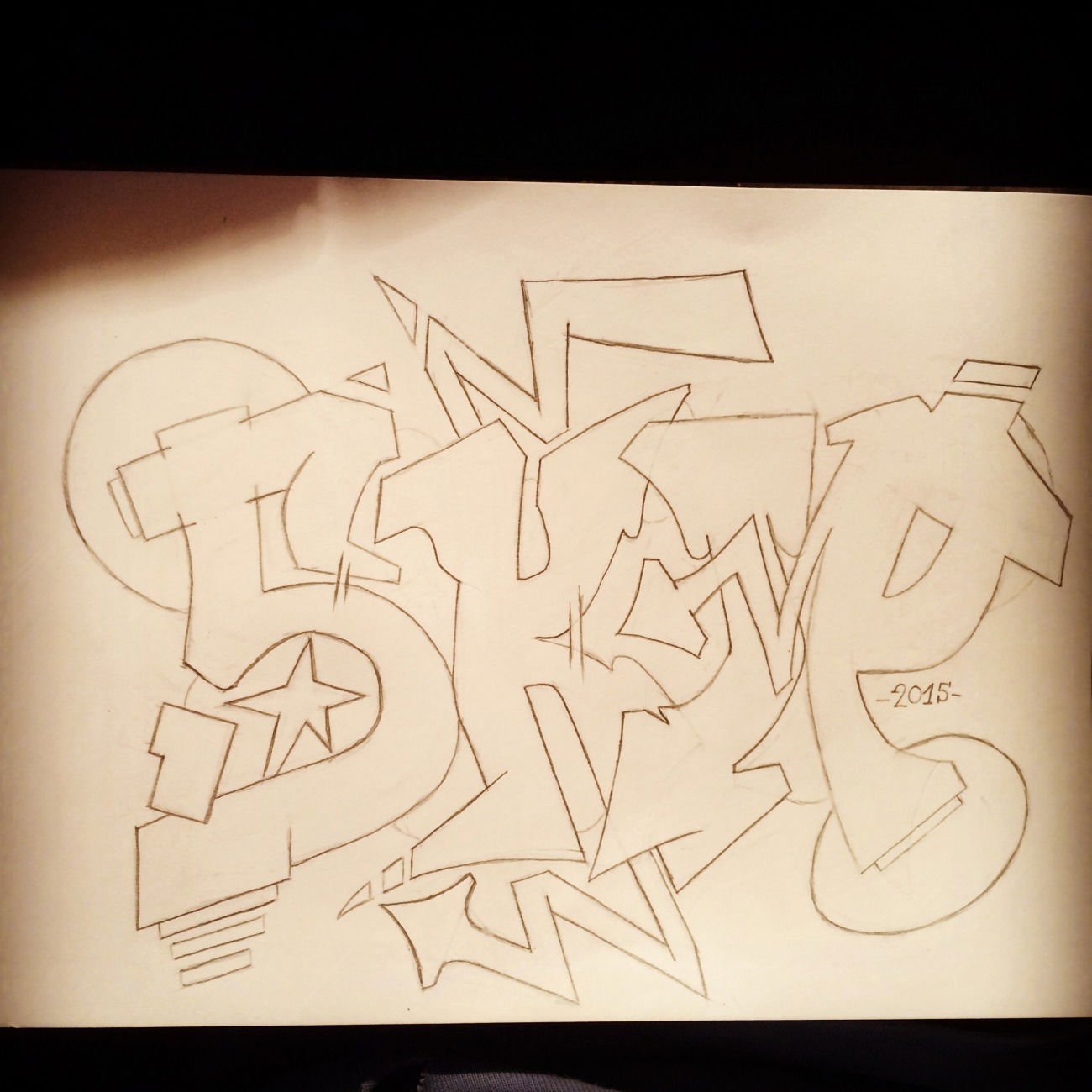 Graffiti Sketch - Photo by Skip90 (2015)