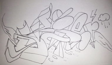 Graffiti Sketch - Photo by Skiper - Skiper, Skip (2011)