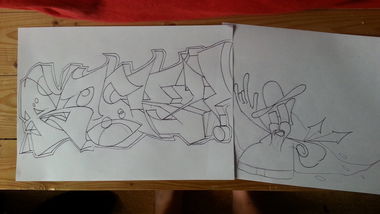 Graffiti Sketch - Photo by Skiper - skiper, rock (2013)