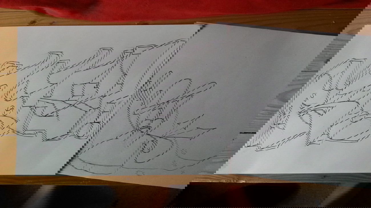 Graffiti Sketch - Photo by Skiper - skiper, rock (2013)