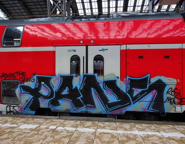 Graffiti Train - Photo by Skirmos - Frankfurt (2016)
