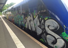 Graffiti Train - Photo by Skirmos - Rakis, Mainz (2016)