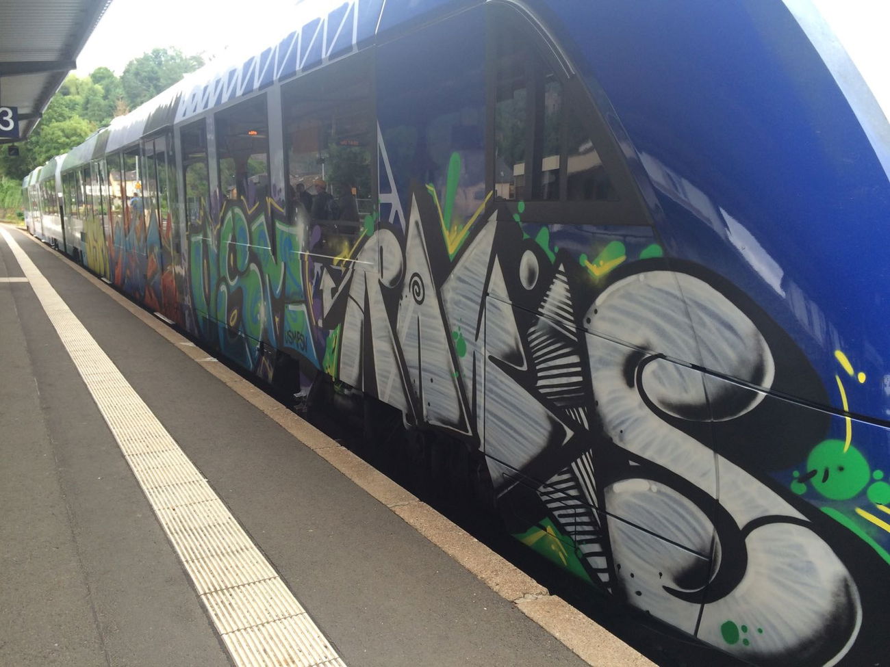 Graffiti Train - Photo by Skirmos - Rakis, Mainz (2016)