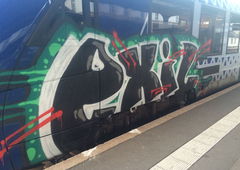 Graffiti Train - Photo by Skirmos - Exil (2016)