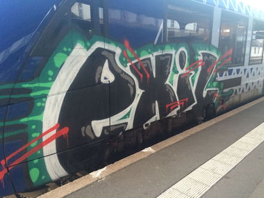 Graffiti Train - Photo by Skirmos - Exil (2016)