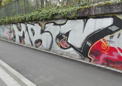 Graffiti Bombing - Photo by Skirmos - Mainz, Mbc, Chrome (2016)