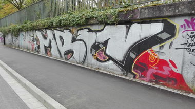 Graffiti Bombing - Photo by Skirmos - Mainz, Mbc, Chrome (2016)