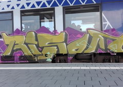 Graffiti Train in Bad kreuznach - Photo by Skirmos (2016)