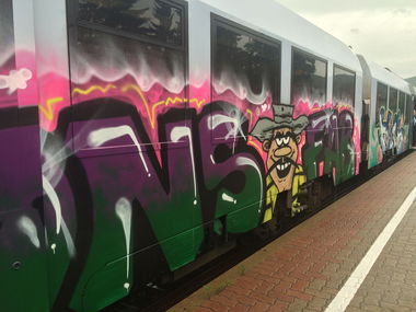 Graffiti Train - Photo by Skirmos (2016)