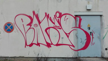 Graffiti Wall - Photo by Skirmos - Rakis, Mainz, Throwup (2016)