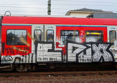 Graffiti Train - Photo by Skirmos - Frankfurt (2016)