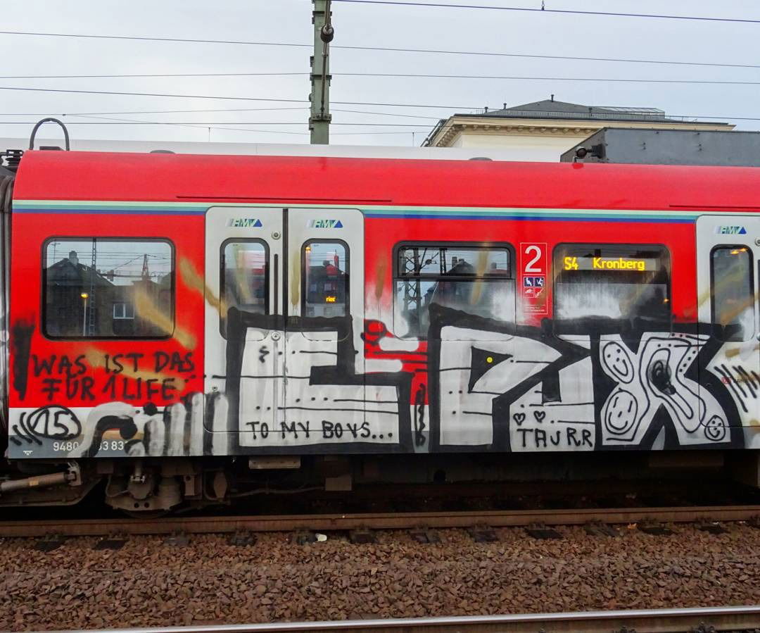 Graffiti Train - Photo by Skirmos - Frankfurt (2016)