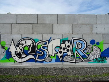 Graffiti Wall - Photo by Skirmos - oscar, frankfurt, ffm (2016)