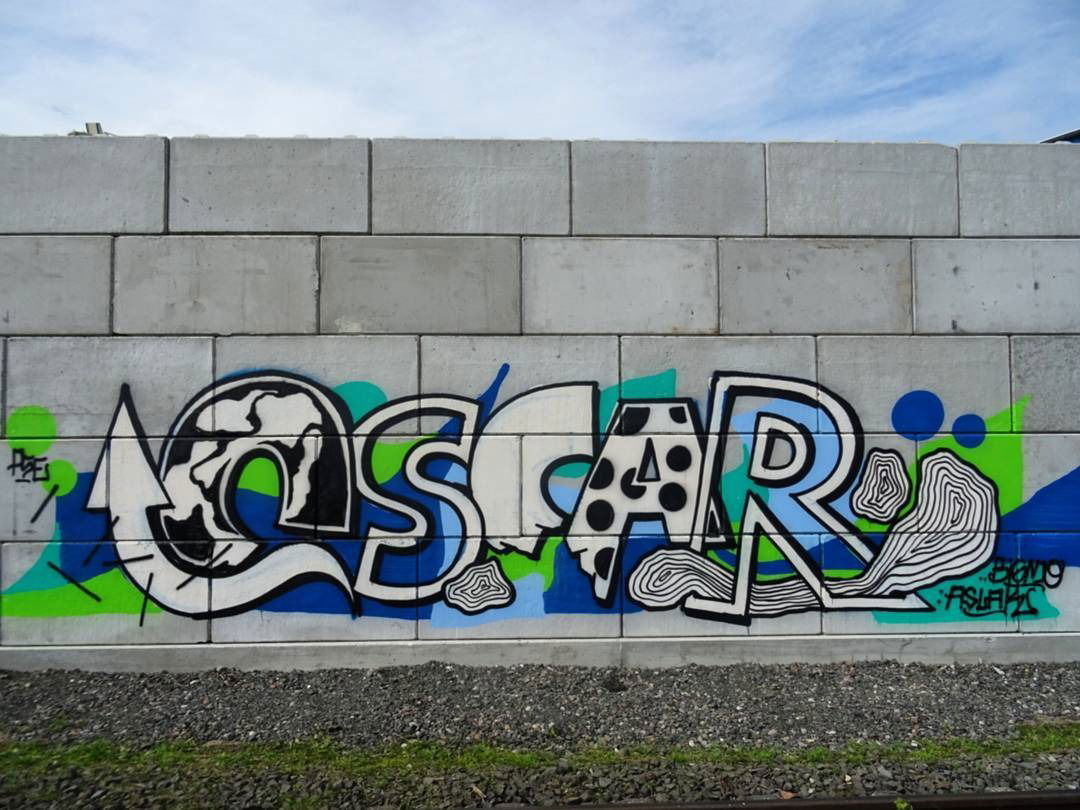 Graffiti Wall - Photo by Skirmos - oscar, frankfurt, ffm (2016)