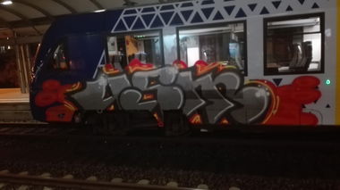 Graffiti Train - Photo by Skirmos - usm, vlexx (2016)