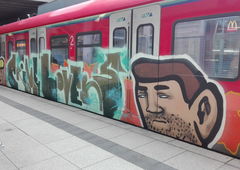 Graffiti Train - Photo by Skirmos - Mainz (2017)