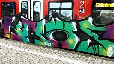 Graffiti Wall - Photo by Skirmos - Frankfurt, Mainz, Kras (2017)