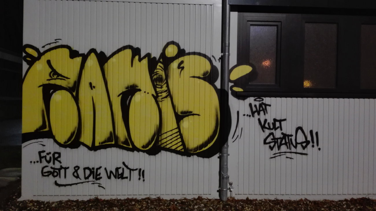 Graffiti Wall - Photo by Skirmos - Rakis, Mainz, Throwup (2016)