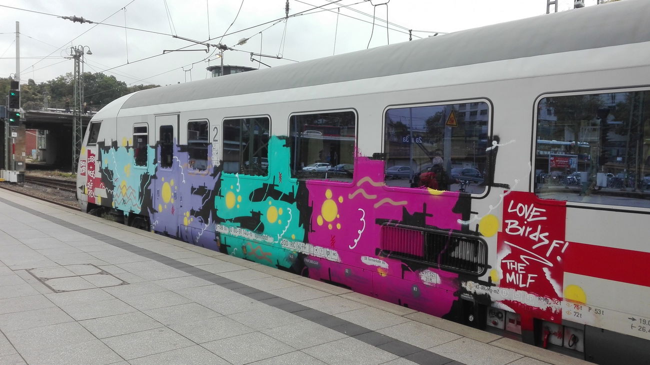Graffiti Train - Photo by Skirmos - Tese, Teasedsf, 2016 (2016)
