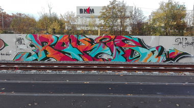Graffiti Wall - Photo by Skirmos - Rakis, Mainz (2016)