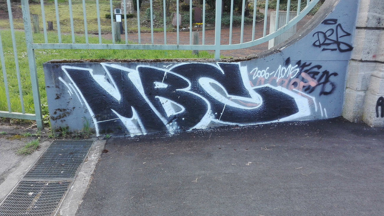 Graffiti Wall - Photo by Skirmos - MBC, Mainz, Uni (2015)