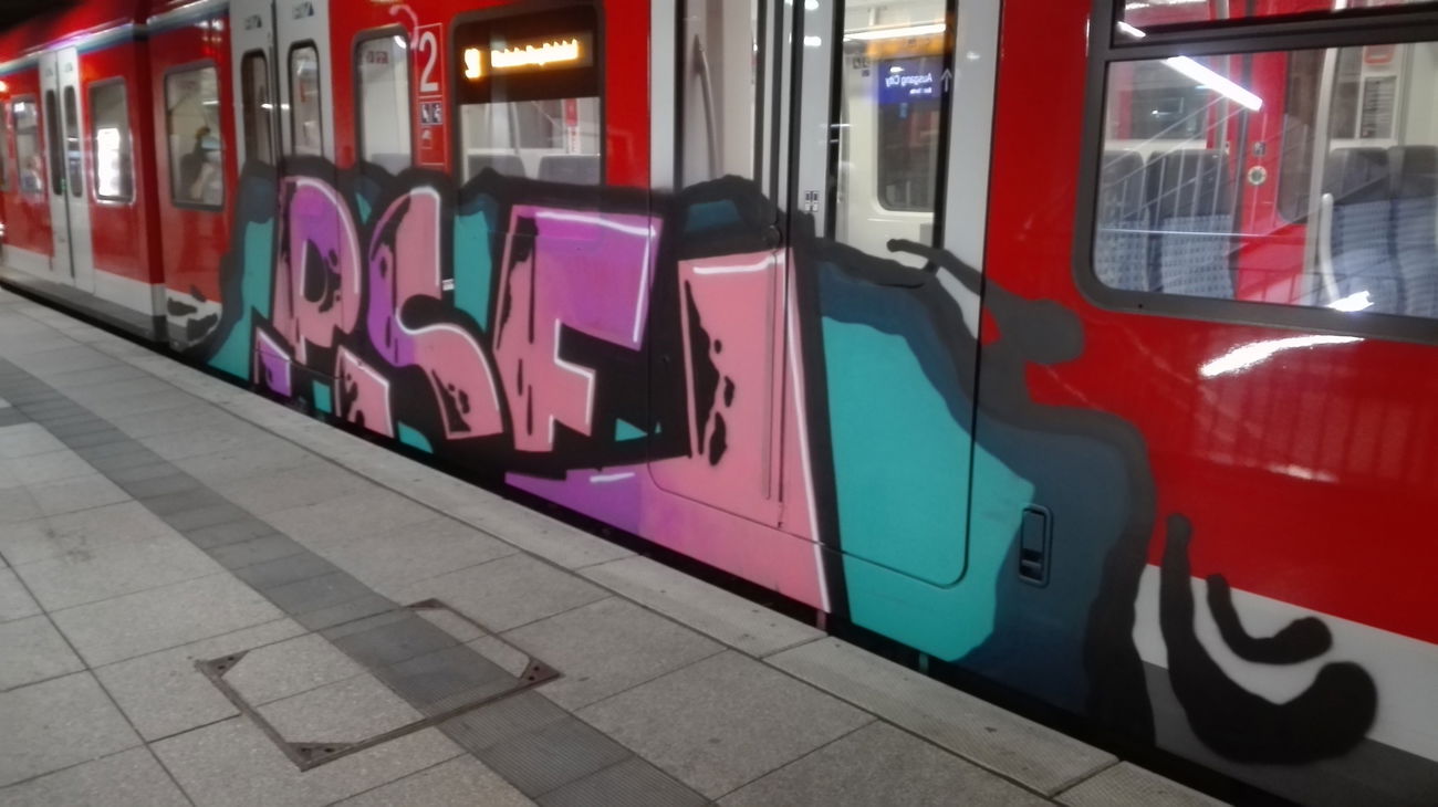 Graffiti Train - Photo by Skirmos - Pse, Mainz (2016)