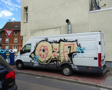 Graffiti Photo by Skirmos - ozf, lkw, frankfurt