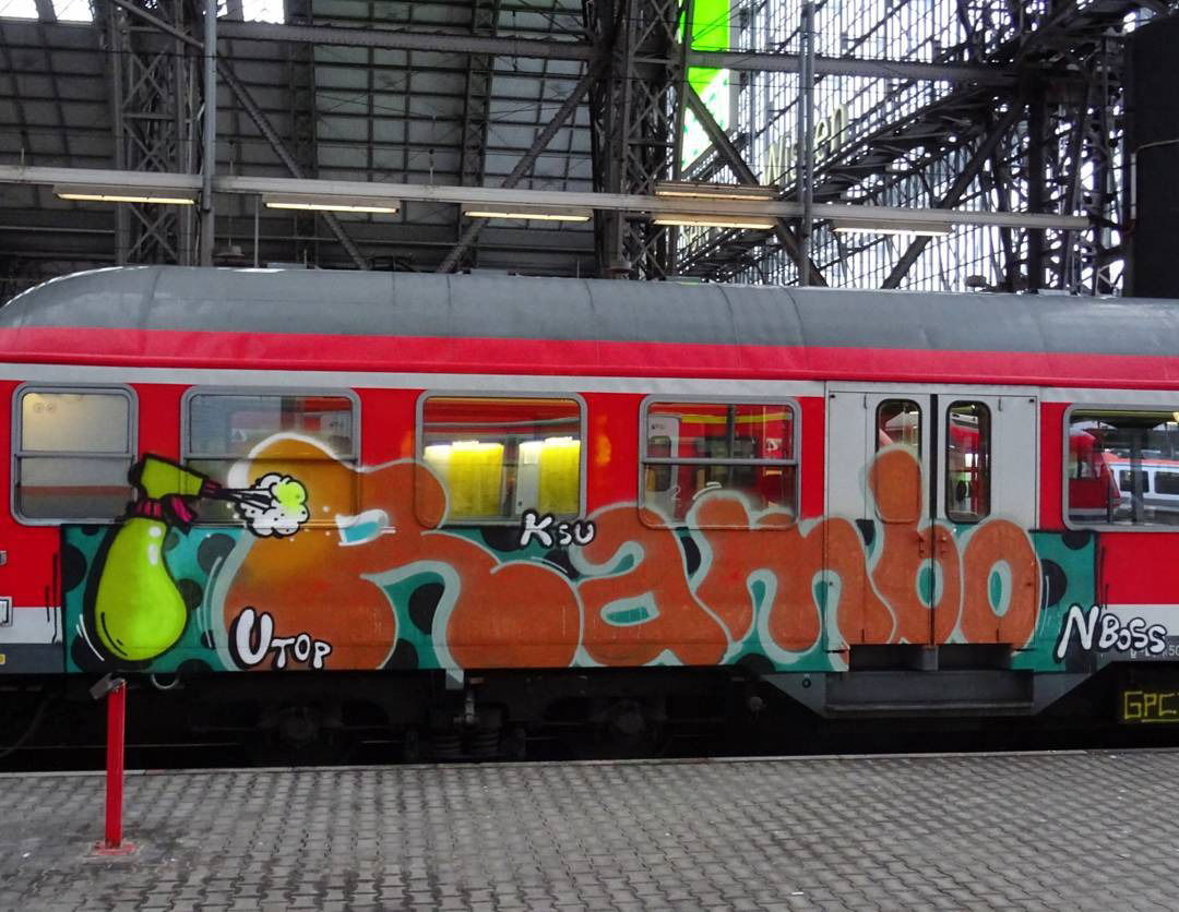 Graffiti Train - Photo by Skirmos - Rambo, Frankfurt (2016)