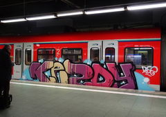 Graffiti Train - Photo by Skirmos - Kezdy, pse, frankfurt (2016)