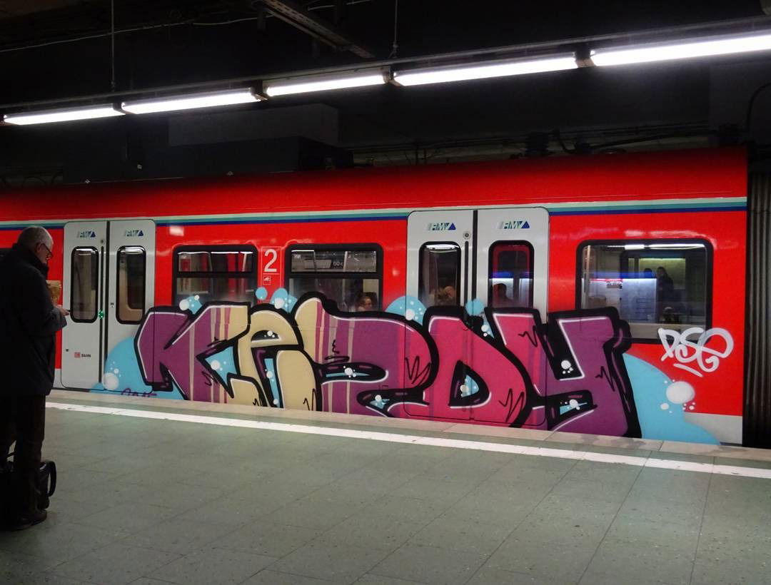 Graffiti Train - Photo by Skirmos - Kezdy, pse, frankfurt (2016)