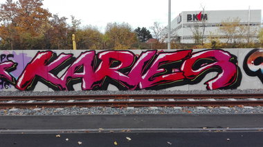 Graffiti Wall - Photo by Skirmos - Karies, Tesa, Mainz (2016)