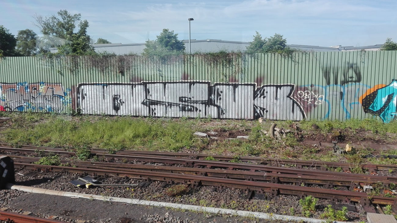 Graffiti Bombing - Photo by Skirmos - bsk, mainz, chrome (2016)