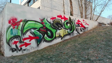 Graffiti Wall - Photo by Skirmos - Mainz