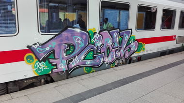 Graffiti Train - Photo by Skirmos - Mainz, 2016 (2016)