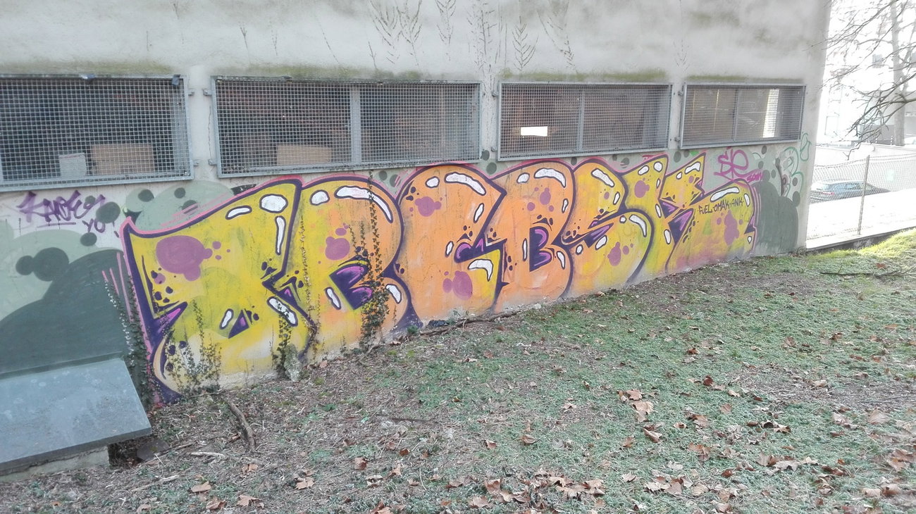 Graffiti Wall - Photo by Skirmos - Mainz